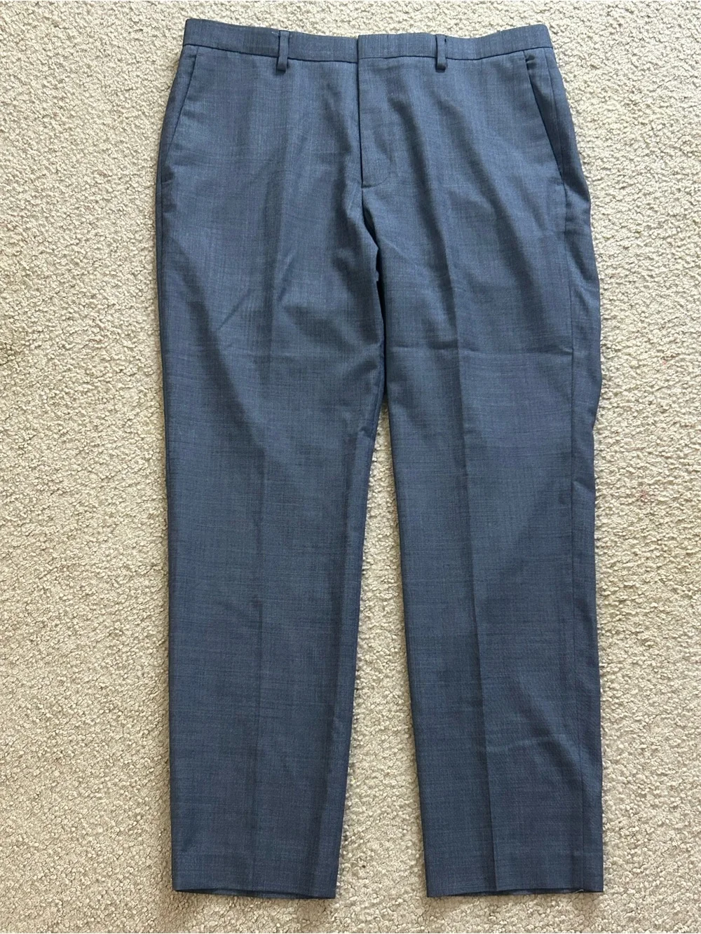 J Crew Ludlow Pants Men's 34x30  Wool Blend Slim Four Season Wool Gray EUC